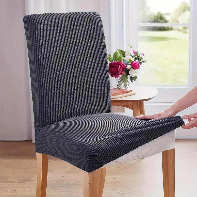 LuxeStretch™ Waterproof Chair Covers – Premium Fit, Pet & Spill Proof